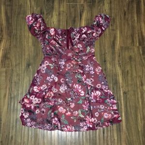 FOR LOVE AND LEMONS OFF THE SHOULDER FLORA DRESS